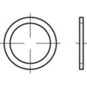 B-Ware TOOLCRAFT Dichtring Dichtung Kupfer 48 mm Form A DIN 7603 Flachring 50 Stück
