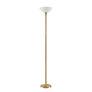 B-Ware Lindby Stehlampe Ignacia LED Stehleuchte Lampe messingfarben 180cm E27 Leuchte