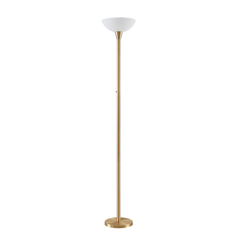 Lindby Stehlampe Ignacia LED Stehleuchte Lampe messingfarben 180cm E27 Leuchte - 4251096543407