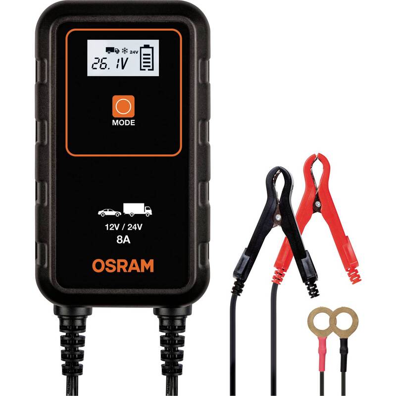 Osram Automotive Automatikladegerät Ladegerät 12V 24V 4A 8A IP65 Akkutest - 4052899620544