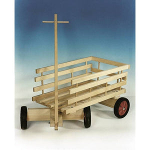 B-Ware Holz-Wenzel Leiterwagen Paul Bollerwagen Wagen (L/B/H) 61,7/45,8/38,5 cm
