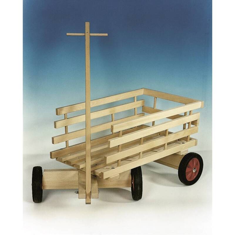 Holz-Wenzel Leiterwagen Paul Bollerwagen Wagen (L/B/H) 61,7/45,8/38,5 cm - 4400002900463