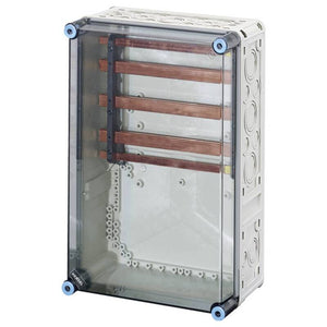 B-Ware Hensel Verteilerschrank Aufputz grau 300x450mm Gehäuse mit Sammelschienen 1 St.