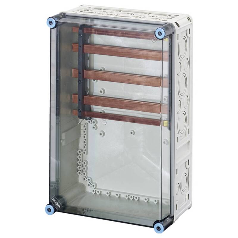 Hensel Verteilerschrank Aufputz grau 300x450mm Gehäuse mit Sammelschienen 1 St. - 4012591657897