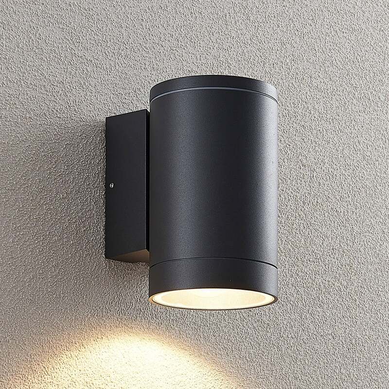 Lucande Thomke AußenWandleuchte Wandleuchte Lampe Leuchte 1-flammig dunkelg29 - 4251096569346