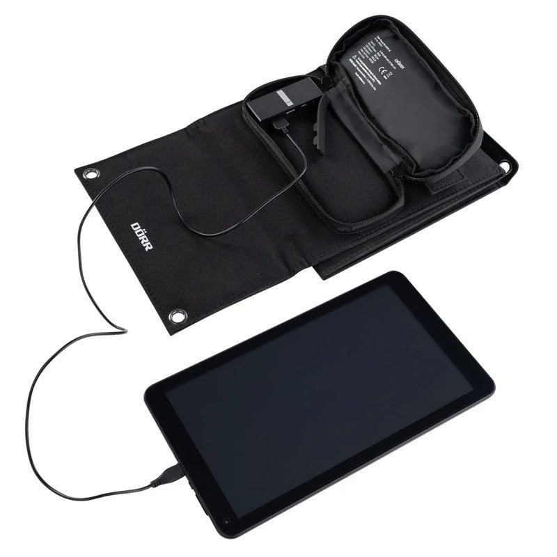 Dörr Solar-Powerbank 10000 mAh 21W XL monokristallin USB Ladegerät schwarz - 4000461103148