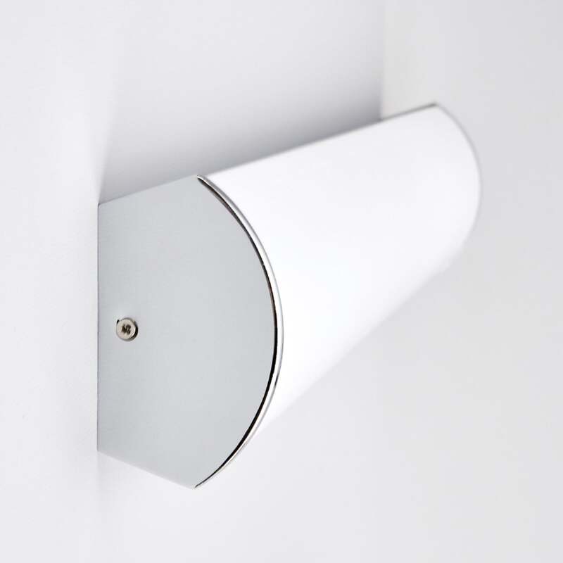 Lindby Wandleuchte Elanur LED Wandlampe Badezimmerleuchte chrom weiß 58cm IP44 - 6291106550504