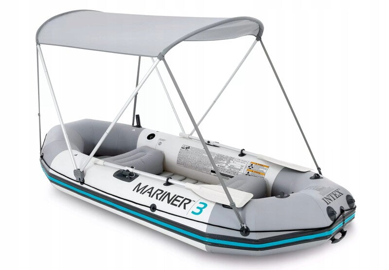 Intex Boot Canopy Bimini 68600 UV-Schutz tragbar Aluminium 1,6m x 1,42m blau - 6941057422824