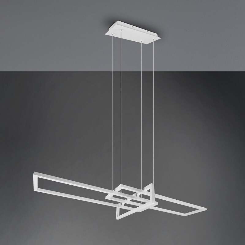 TRIO LIGHTING Hängeleuchte Salinas LED Pendelleuchte dimmbar 4000K weiß matt - 4017807487930