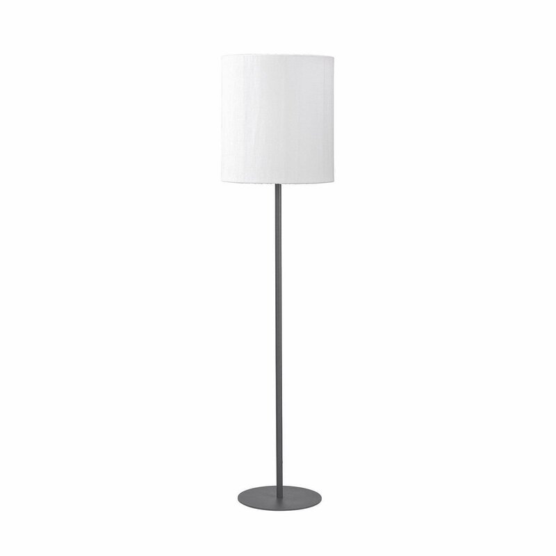 PR Home Außenstehleuchte Lampe Agnar dunkelgrau weiß 156 cm Textil Metall E27 - 7330976081417