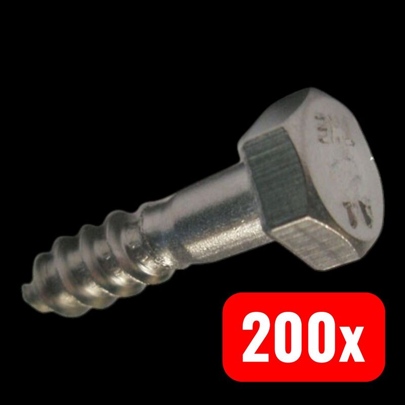 1 Pack Sechskant-Holzschr. DIN 571 a 2 8 X 100 a 2 (Inhalt: 100 Stück) Von Reyher - 4043952107591