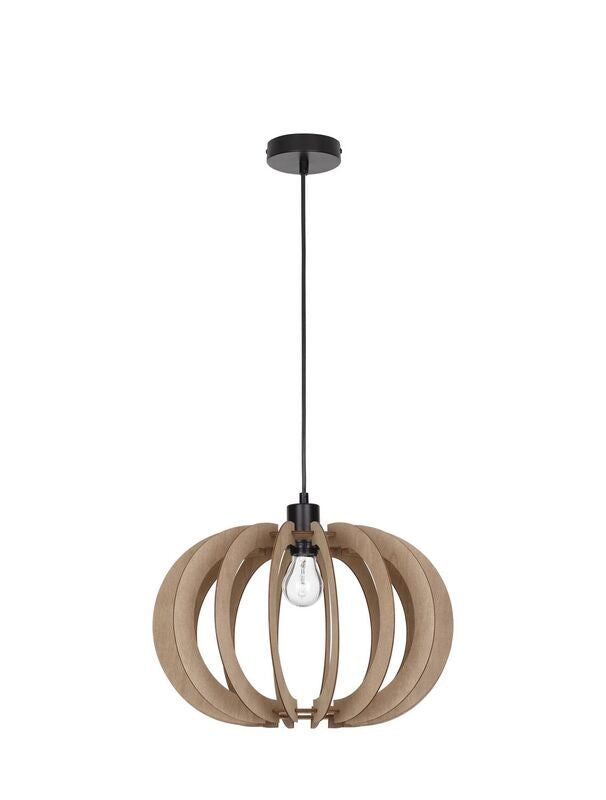Nova Luce Pendelleuchte Hängeleuchte OTTOLINE E27 LED Braun dimmbar Ø 40cm Lampe - 5212017436207