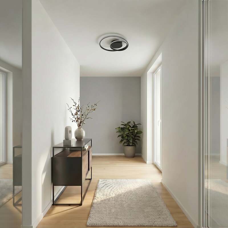 Lindby Deckenleuchte Deckenlampe LED Emisua dimmbar Fernbedienung schwarz m123 - 4251911705737