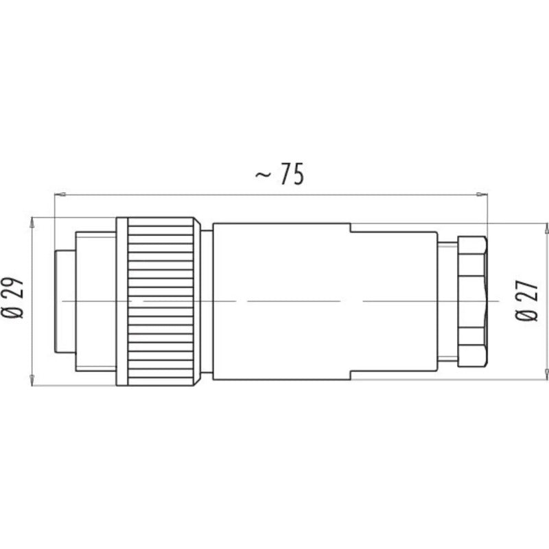 Binder Kabelstecker Stecker gerade 99 4221 14 04 4 + PE IP67 Schraubklemme 1 St. - 2050010643733