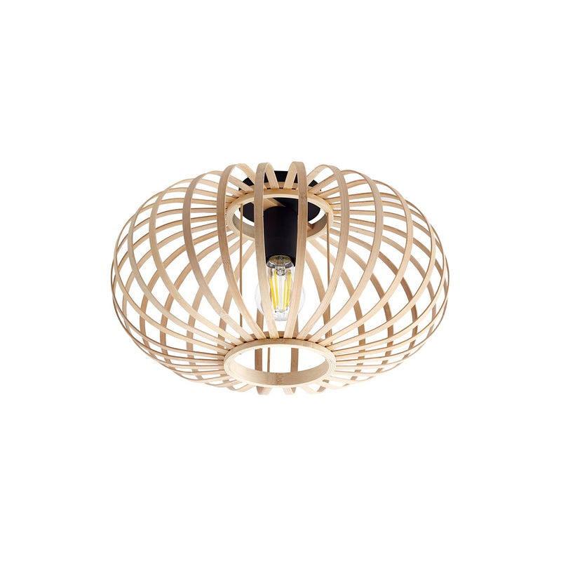 Lindby Deckenleuchte Lielle LED Lampe Hängelampe dimmbar Bambus natur Ø38cm - 4251911793222