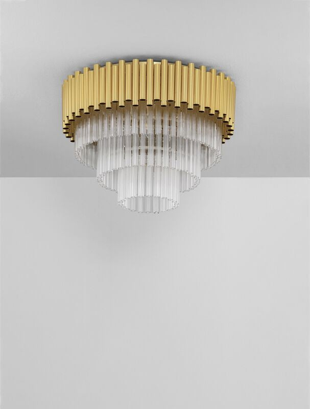 Nova Luce Deckenleuchte Deckenlampe MAGNOLIA Gold E14 LED 6-fach dimmbar 50 cm - 5212017435002