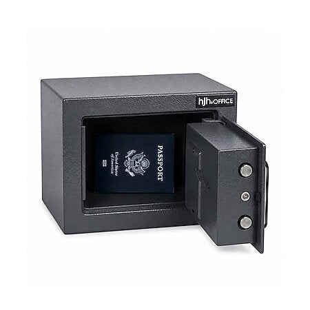 hjh OFFICE Tresor Safe Compact Mini Elektronischer Safe mit PIN-Code anthrazit - 4064323131229