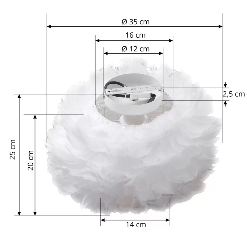 Lindby Deckenleuchte Heven Ø 35cm weiß Kunststoff Deckenlampe Lampe Leuchte E27 - 4251911766479