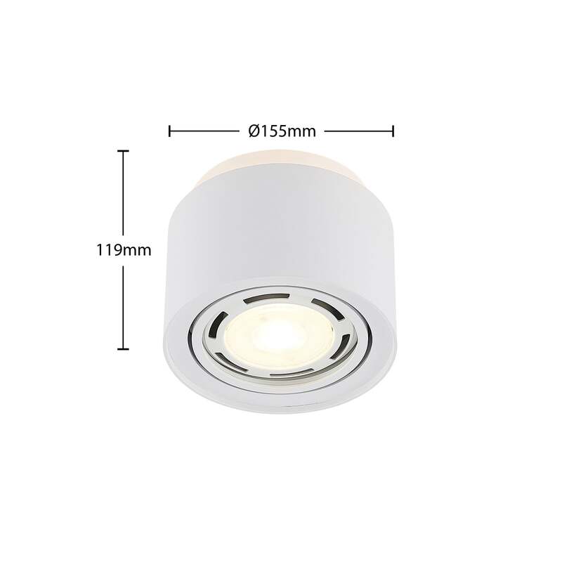 Arcchio Deckenlampe Walisa LED dimmbar Lampe Leuchte weiß Ø 15 cm Aluminium - 4251096588521