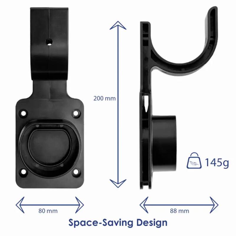 Akyga Wandhalterung Typ 2 AK-SC-E15 für Typ 2 Ladestecker 200mm 145g kompakt - 5906708750078