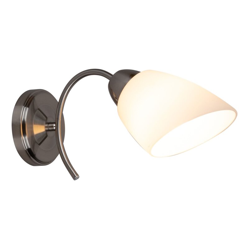 Euluna Wandleuchte Varietta mit Glasschirm nickel Wandleuchte Deko-Leuchte Lampe - 5903839985928