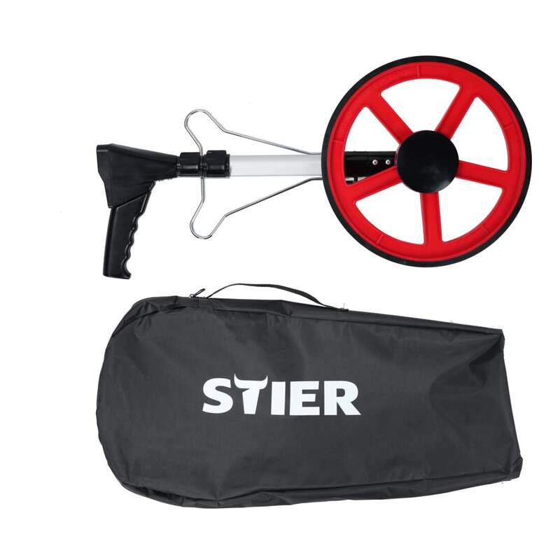 STIER Messrad SMR-318 Vermessungsrad mit digitalem Zähler und Teleskopgriff - 4251709633020