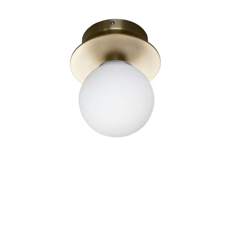 Globen Lighting Wandlampe Wandleuchte ART DECO LED Lampe dimmbar messing weiß - 7319436941652