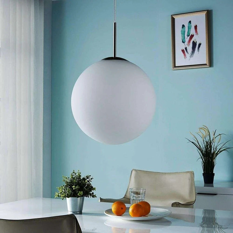 Lindby Kugel-Hängeleuchte Marike Pendelleuchte Deckenlampe Lampe E27 Opalglas10 - 4251096539653