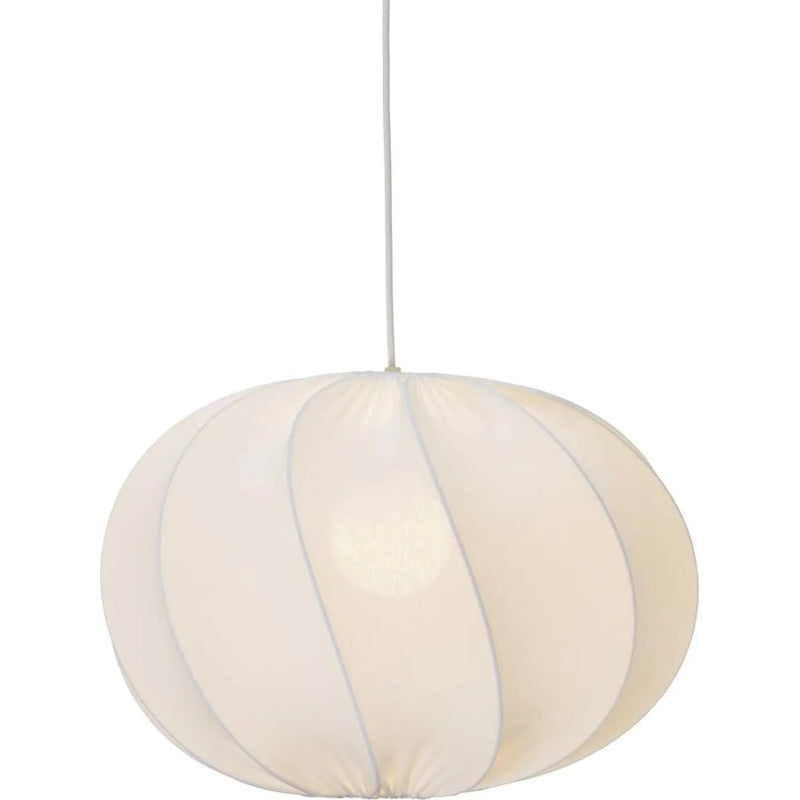 Olivia Takskärm Hängeleuchte Ø50cm Jersey Leuchte Lampe weiß für Wohnräume - 7330976139682