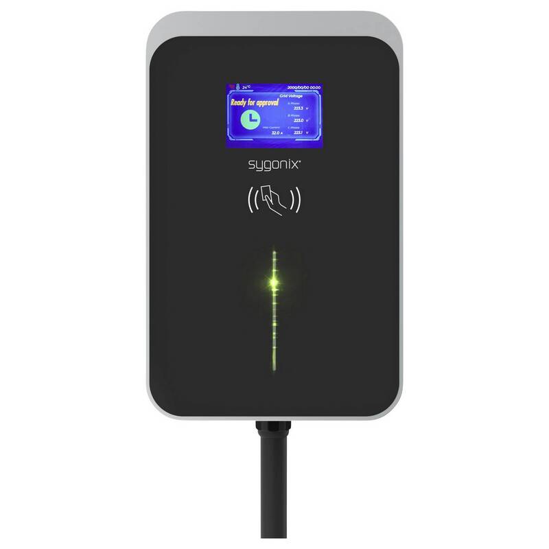 Sygonix Wallbox Typ 2 Mode 3 32A 22kW App WiFi RFID Elektroauto Ladegerät - 4064161394053