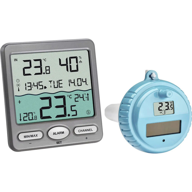 TFA Dostmann Funk-Schwimmbecken Thermometer VENICE Pool Teichzubehör Anthrazit - 4009816027887