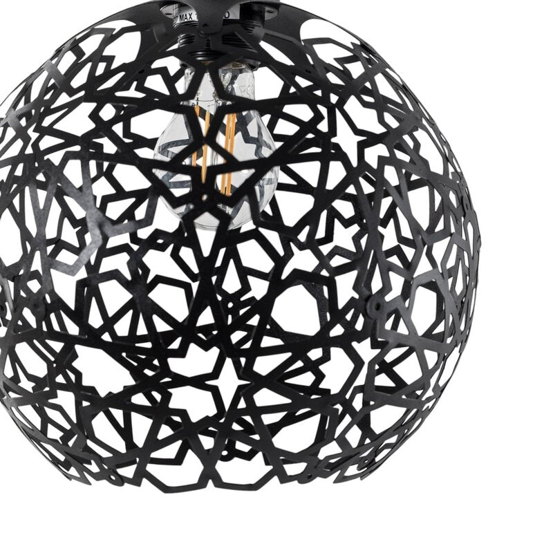 Opviq Fellini Hängelampe Pendelleuchte MR-785 Lampe 1-flammig Ø 25cm schwarz - 8681875641752