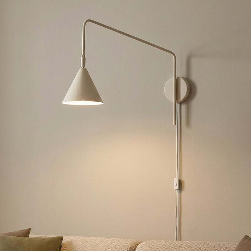 Wandleuchte LYS beige LED Wandlampe Lampe Leuchte 30cm Höhe 14cm Durchmesser - 5907073081279