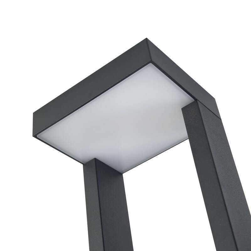 Lindby Wegeleuchte Gartenleuchte LED Außenleuchte Lonete dunkelgrau IP65 65 cm - 4251911785111