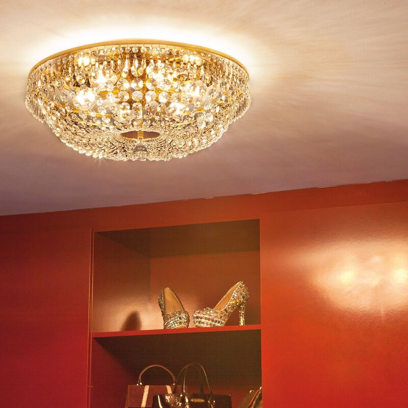 ORION Kristalldeckenleuchte Leuchte SHERATA gold Deckenlampe SIEHE TEXT/FOTO - 9003090129348