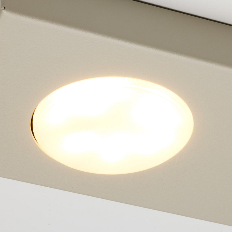 Deckenlampe Hero grau-beige LED Lampe Leuchte dimmbar 4-flammig 75x12cm Metall - 0000010049350