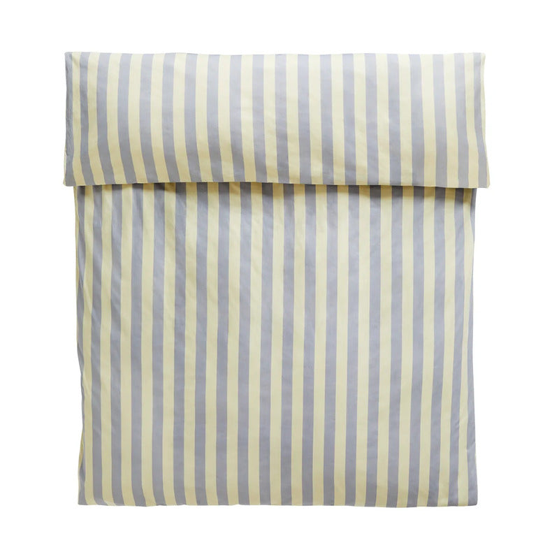 Bettbezug Decke Hülle Bezug HAY Baumwolle Blau Weiß 200 x 200 cm - 5710441306924