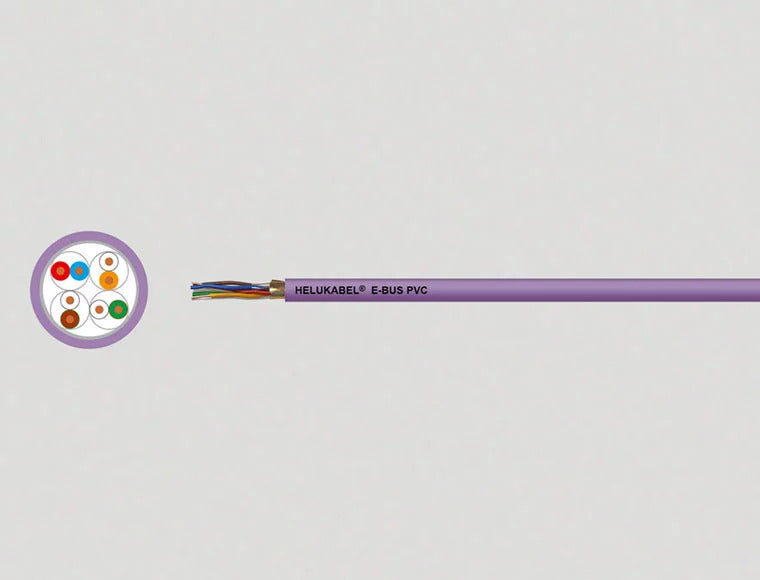 HELUKABEL Busleitung Datenkabel EIB KNX Steuerleitung PVC violett 99 Meter - 4060892315466
