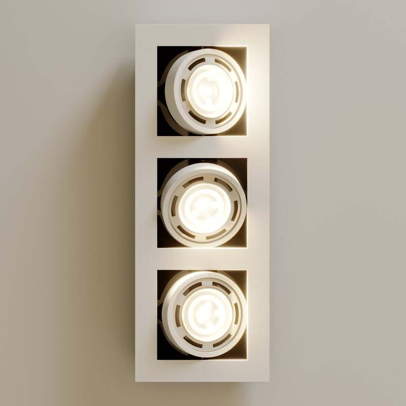 Arcchio Deckenlampe Ronka LED Deckenstrahler 3-flammig dimmbar weiß 50cm Leuchte - 4251096559705