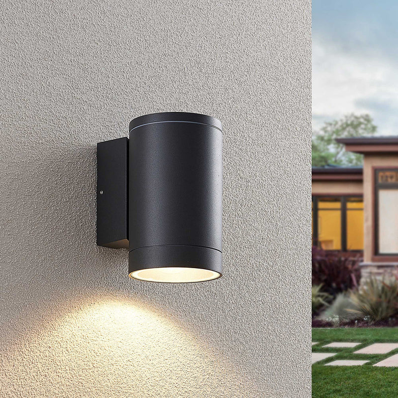 Lucande Thomke AußenWandleuchte Wandleuchte Lampe Leuchte 1-flammig dunkelg29 - 4251096569346