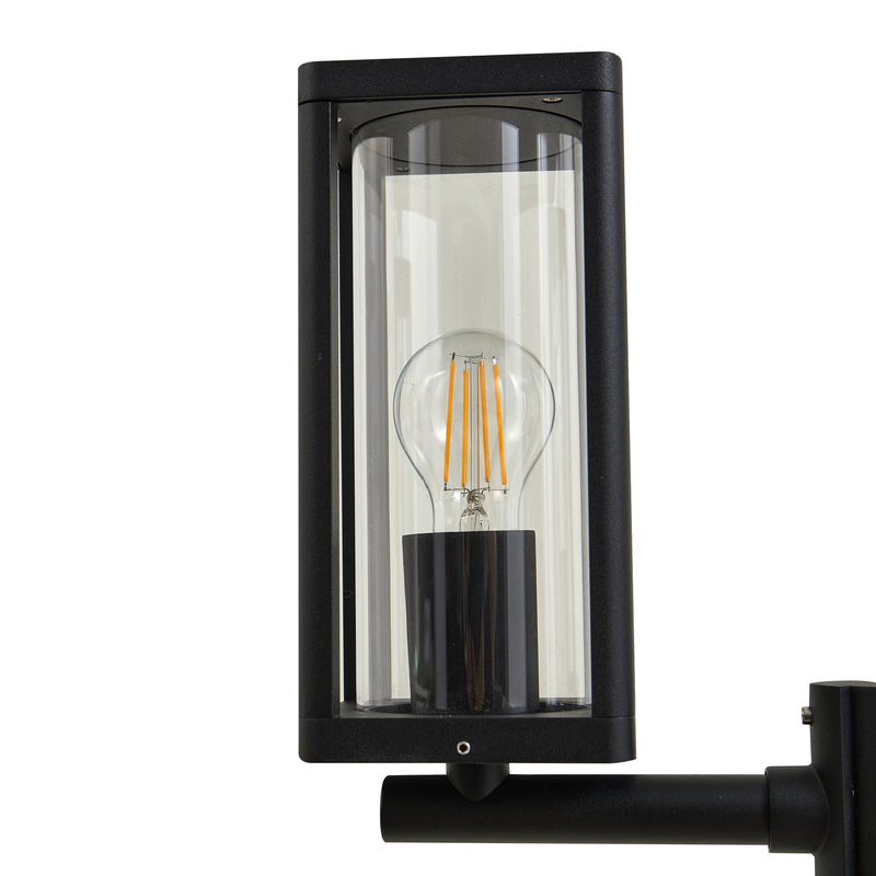 Lucande Außenlampe Standlampe Laterne Siveta, 240cm, 2-flg., schwarz, E27, I775 - 4251911777505
