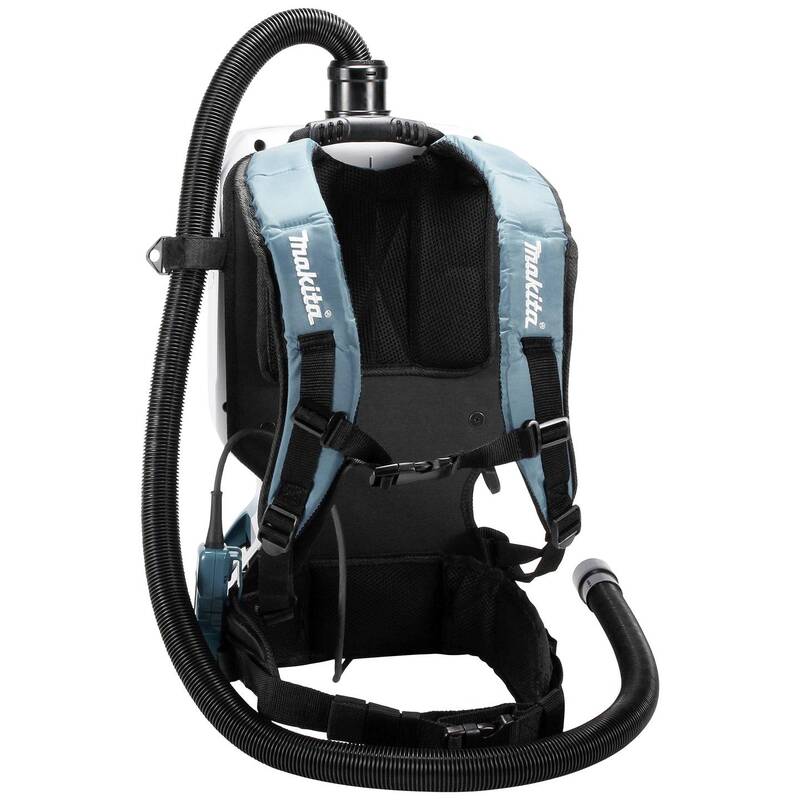 Makita Akku-Rucksackstaubsauger DVC665ZU Sauger 36V 6,7kg türkis effizient 523mm - 0088381890656