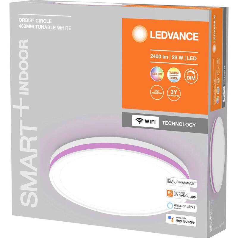 LEDVANCE Deckenleuchte Lampe Orbis Circle CCT RGB weiß WiFi ABS Kunststoff - 4058075573871