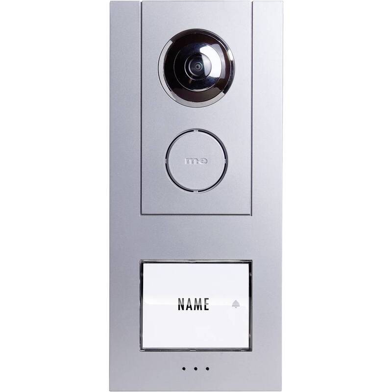 m-e VISTUS VD ALU 610 Video-Türsprechanlage mit beleuchtetem Namensschild - 4250109170609
