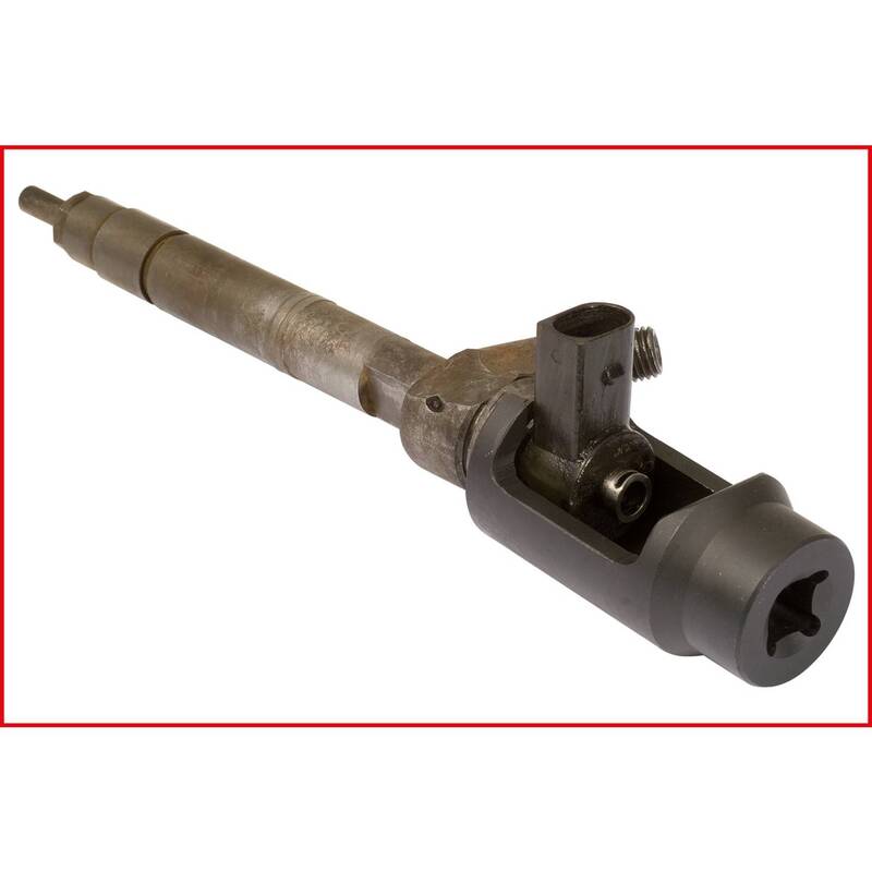 KS Tools Injektor-Stecknuss 1/2" 27mm Spezialwerkzeugstahl 100mm für Motoren - 4042146591192