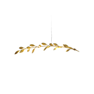 B-Ware Holländer Hängeleuchte Riso 11-flammig LED Pendelleuchte dimmbar gold 130x30cm
