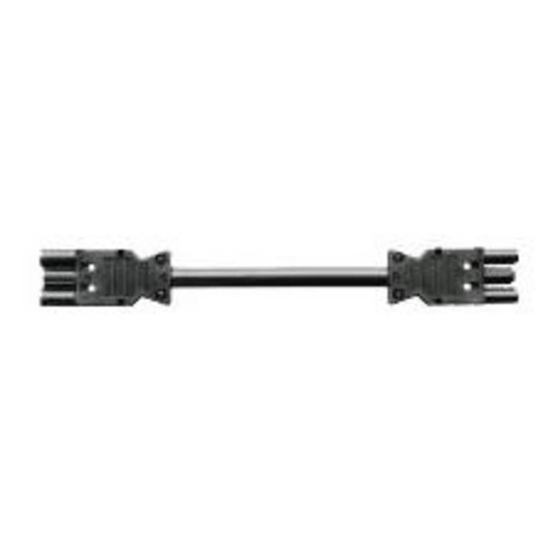 BACHMANN Verlängerungskabel GST18-3 schwarz 2m Stromkabel Verbindungskabel 16A - 4016514020874