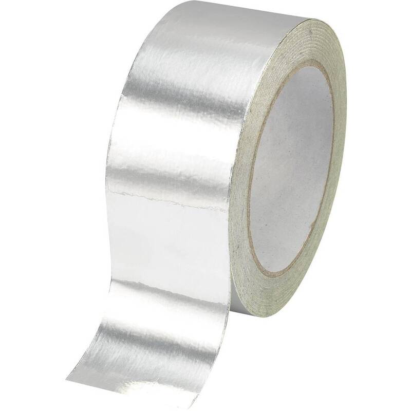 TRU COMPONENTS Klebeband Aluminium Silber AFT5050 Dachrinnen 50mm x 50m 10 STÜCK - 4016139202112