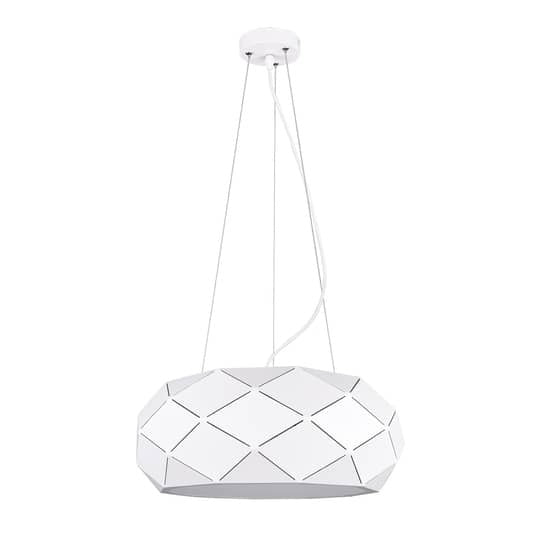 Trio Lighting Hängeleuchte Zandor Pendelleuchte Deckenlampe Lampe weiß Metall - 4017807422061