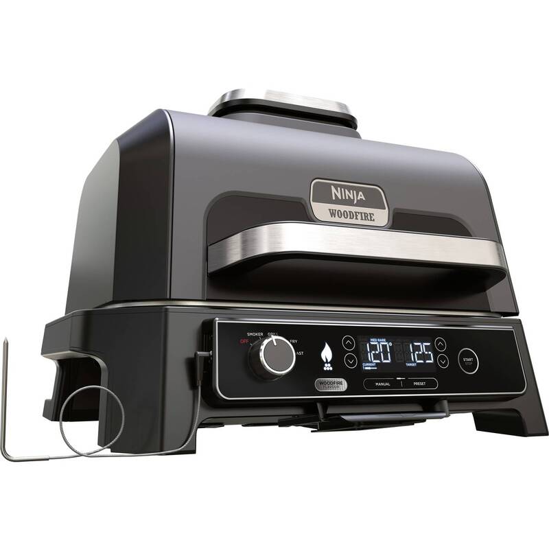 Ninja Woodfire Pro XL Elektrogrill Schwarz Edelstahl 1700W mit Thermometer - 0622356281058
